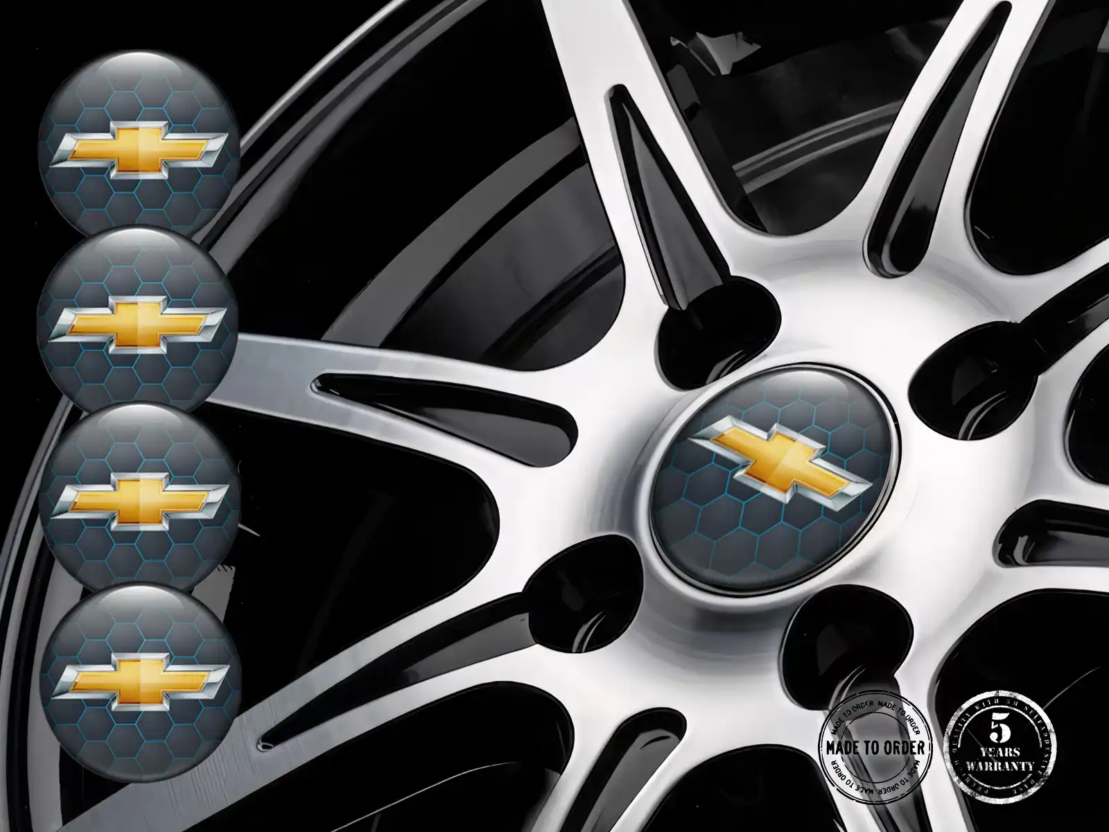 Chevrolet  Adesivi Silicone Edizione Etichette Ruota Custom